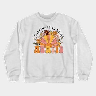 Happiness Is Being Auntie, Mom Life, Mama Grandma To Be, Floral Grandma, Mothers Day Crewneck Sweatshirt